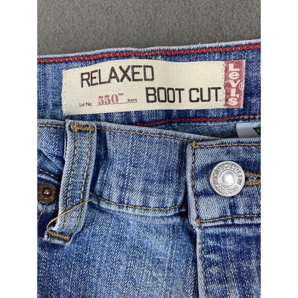 Levis 550 Jeans Womens 28x27 Blue Relaxed Bootcut Stonewash Y2K Tag 10M* - Picture 9 of 14